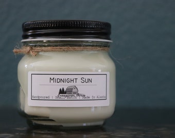 Midnight Sun - Handpoured Soy Candle made in Alaska