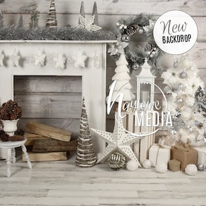 Baby, Toddler, Child, Family, Studio White Winter Christmas Photography Digital Backdrop Prop for Photographers, JPG Digital Download