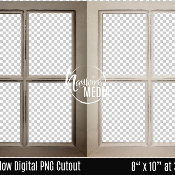 Antique Window Transparent Cutout Isolated Photoshop PNG Layer - Digital Photography Prop - Instant Download - Child Portrait Photo Effect