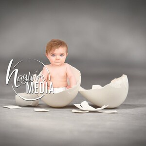 Newborn Baby Toddler Child Egg Prop - Baby Portrait Digital Backdrop - Photography Background - Egg Photo Prop - JPG & PNG Coverup Layer