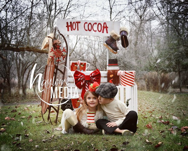 Hot Cocoa Stand and Photo Booth - Salvage Sister and Mister