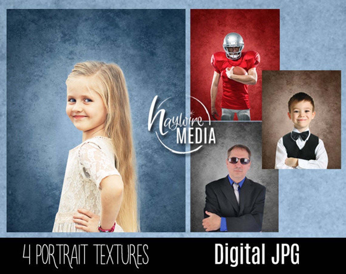 Jpeg Collection Grunge Texture Collection - 4 Jpeg's for Photography Portrait Digital ...