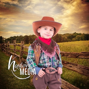 Rustic Country Outdoor Digital Backdrop Background with Old Wooden Fence and Grass for Adult or Child Portrait