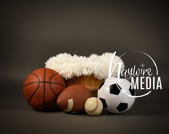 Bakgrund för nyfödda sportfoton (digital nedladdning)