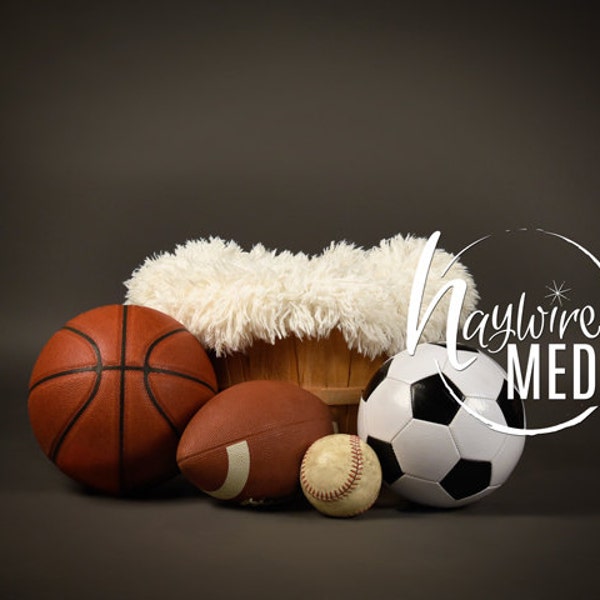 Baby Boy Newborn Child Sport Portrait Digital Backdround for Photographers, Soccer, Baseball, Soccer, Basketball Photography Photo JPG