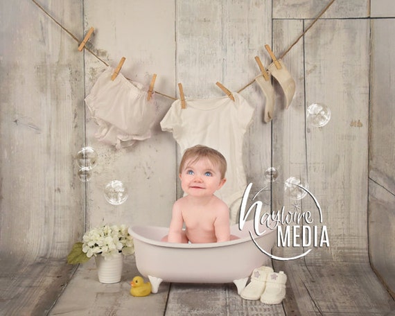 Newborn, Baby, Toddler, Child, Bubble Bath Tub Photography Digital