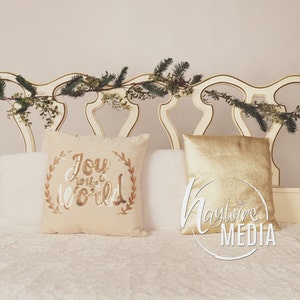 Bébé, tout-petit, enfant, lit blanc Tête de lit fond de Noël avec couronne - Photographie Digital Backdrop Prop pour les photographes - JPG