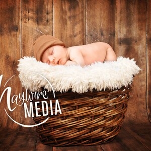 Nouveau-né, Bébé, Enfant, Enfant, Panier Photographie Toile de fond numérique Prop pour les photographes avec fond de bois avec couche de couverture PNG