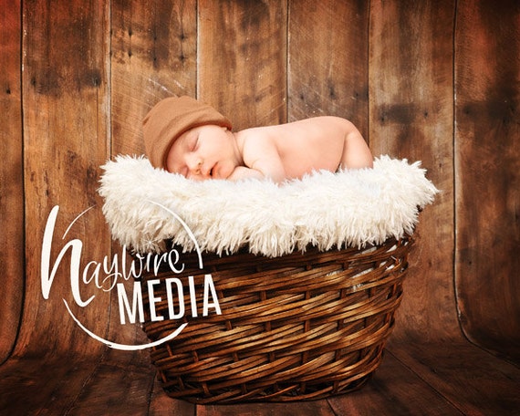 Newborn Baby Toddler Child Basket Photography Digital Backdrop