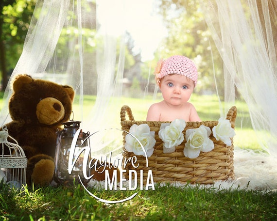 Girl Baby Toddler Child White Lace Canopy Fur Basket Bed in Park Outside  Digital Backdrop Photography Background With Fur PNG Coverup -  Finland
