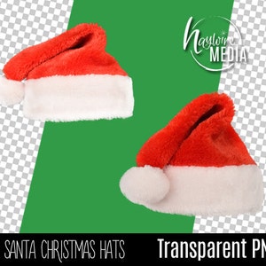 Baby, Toddler Child, Adult Christmas Santa Hat Transparent PNG Digital Layer - Add to Photo Portrait - Photography Prop -2 Versions