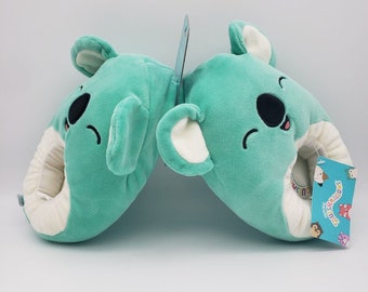 NEW With Tags Squishmallow Kids Slippers Kevin The Green Koala Size 11-12