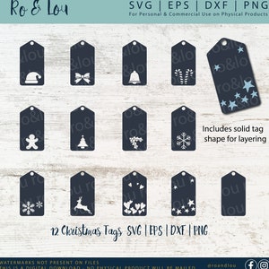 Christmas Gift Tags SVG Digital Download - Gift Tag SVG, Christmas Tags, Stocking Tags, Christmas Gift Label