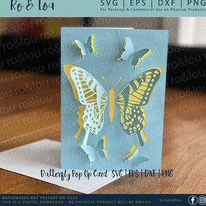 Butterfly Pop Up Card SVG Digital Download - Butterfly SVG - Butterfly Pop Up - Happy Birthday Butterfly Card