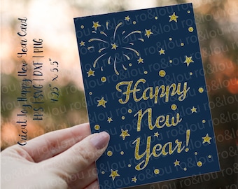 Cricut Joy Happy New Year Card SVG Digital Download