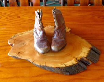 Antique Douglas Fir wood slice, centerpieces, art bases, trivets, plant stands, table art