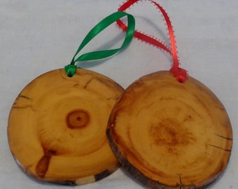 Unique Aspen Wood Christmas ornaments