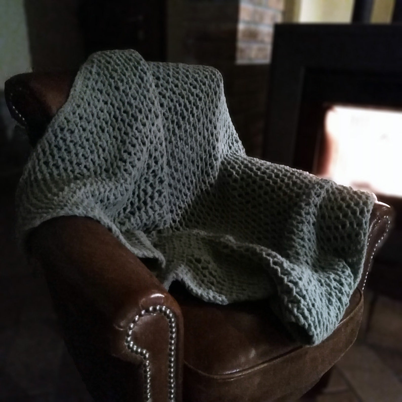 Sage Green Fluffy Light Relax Blanket Etsy