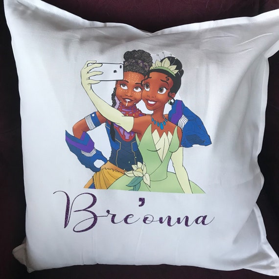 Princess Tiana selfie personalized pillowcases