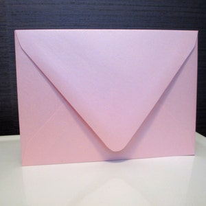 10 Stück Rosa Schimmer A-7 Umschlag, Rosenquarz