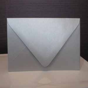 10 buste A-7 argento scintillante, metallizzate