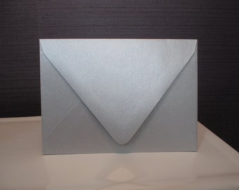 10pcs Shimmer Silver A-7 Envelope, Metallic