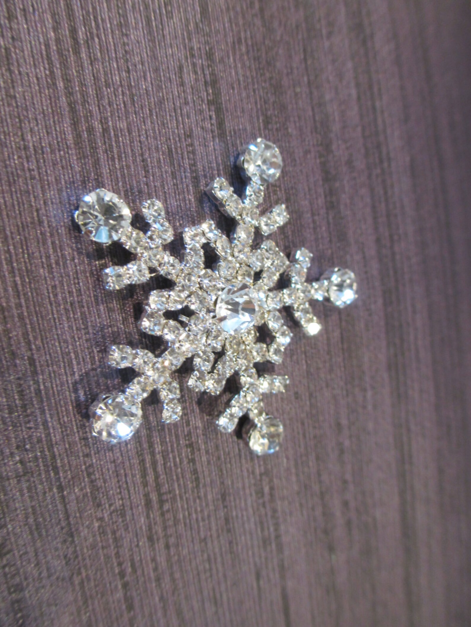 10pcs Rhinestone Snowflake, Wedding, DIY - Etsy