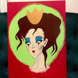 The Red Queen’s Head Original Acrylic Painting