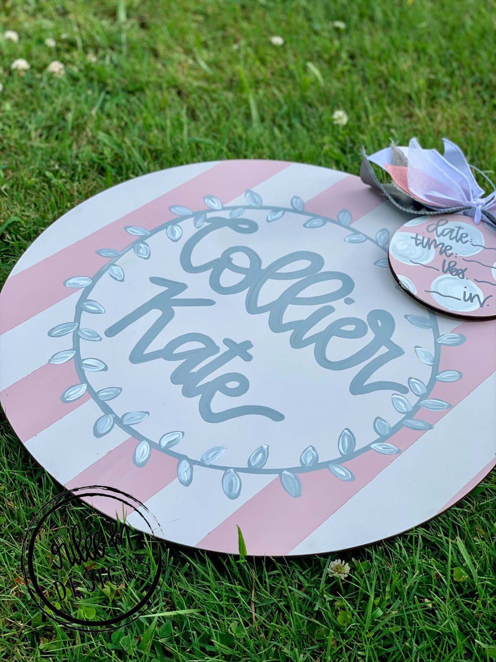 Hospital Door Hanger Girl Nursery Name Sign Baby Girl Birth Etsy