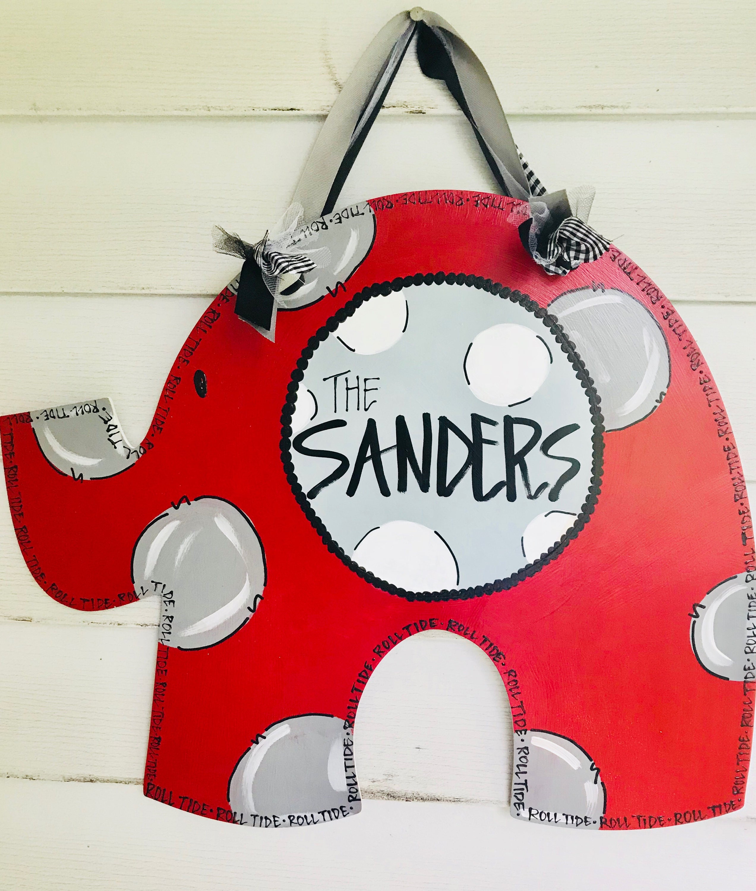 Alabama Door Hanger Roll Tide Door Hanger