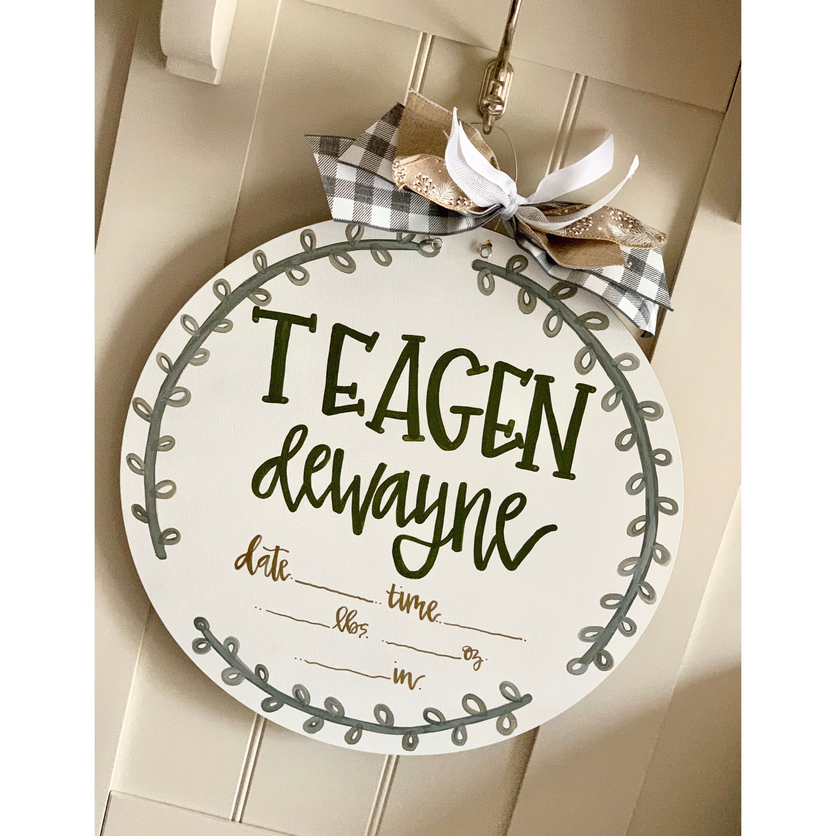 Hospital door hanger for boys hospital door hanger baby boy Etsy