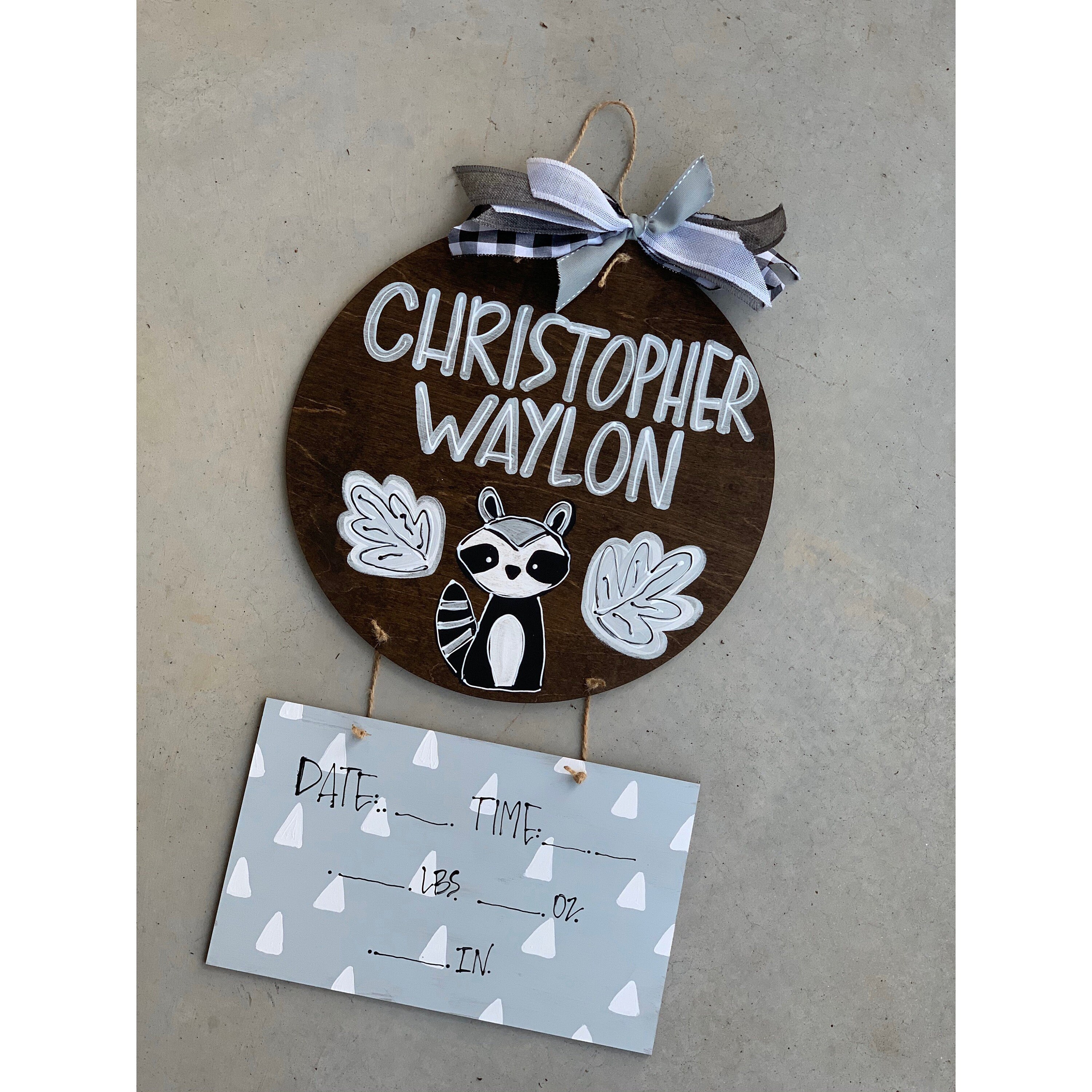 Hospital door hanger for boys hospital door hanger baby boy Etsy