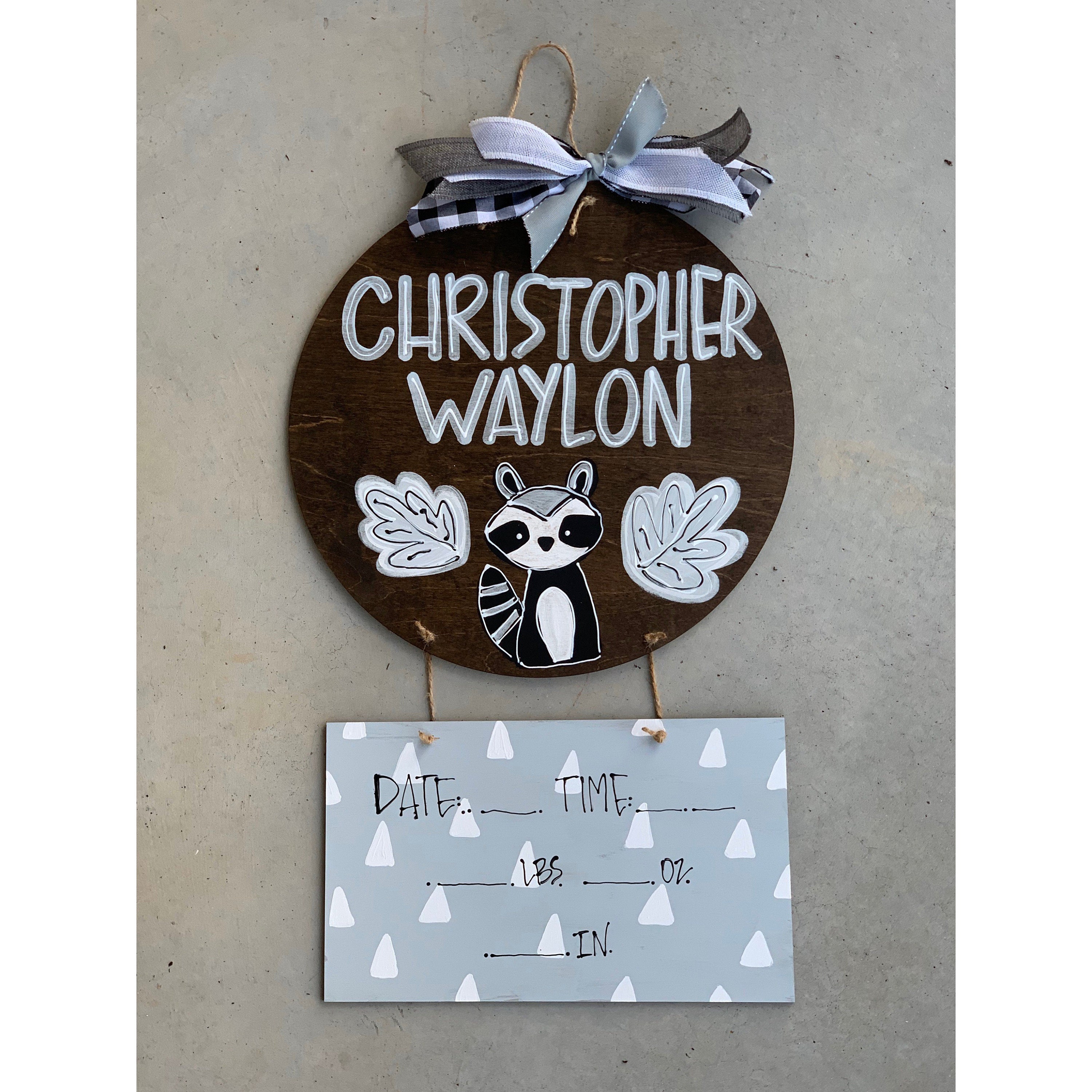 Hospital Door Hanger for Boys Hospital Door Hanger Baby Boy Etsy