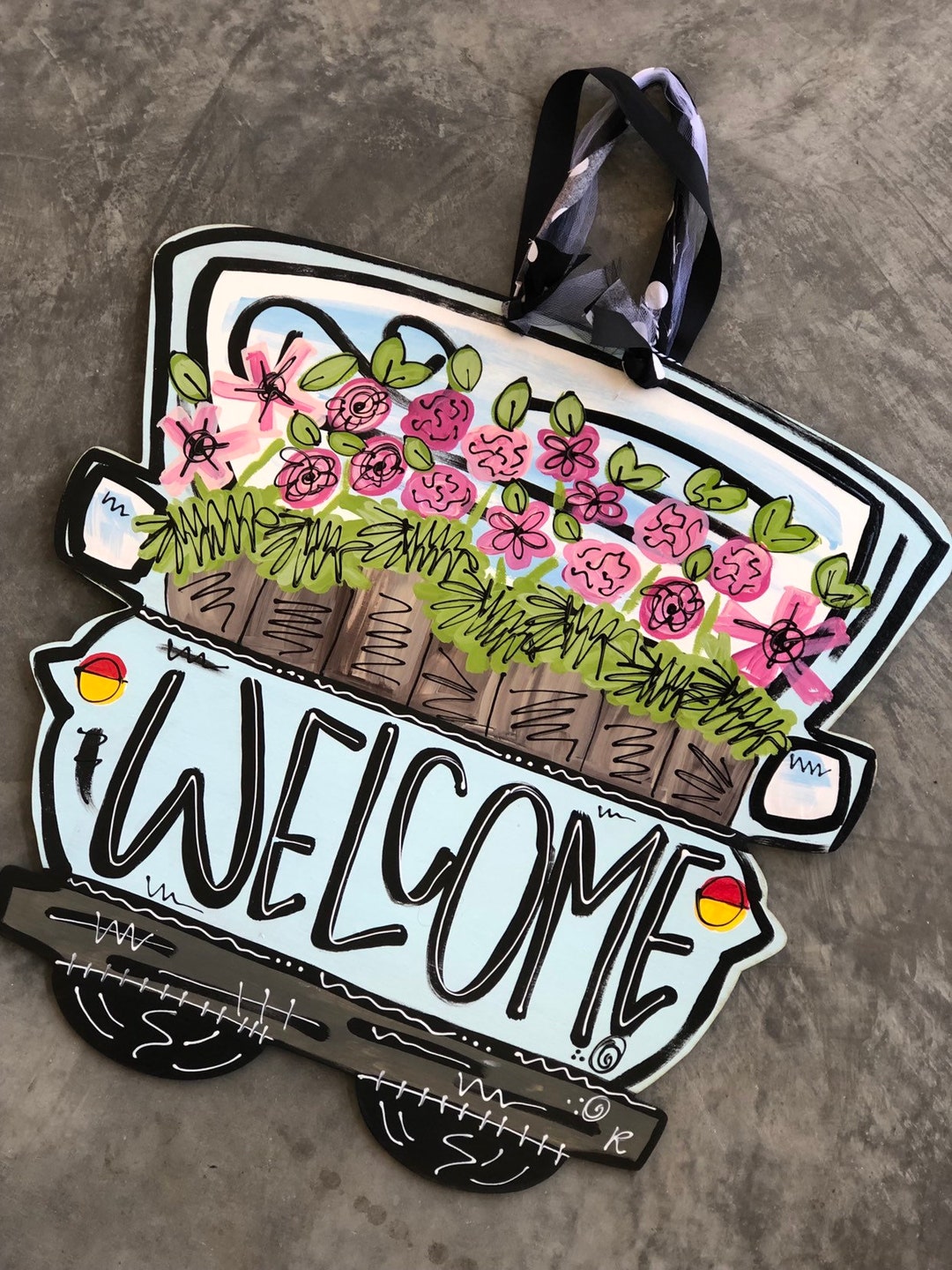 Spring Door Hanger Summer Door Hanger Spring Décor Summer - Etsy