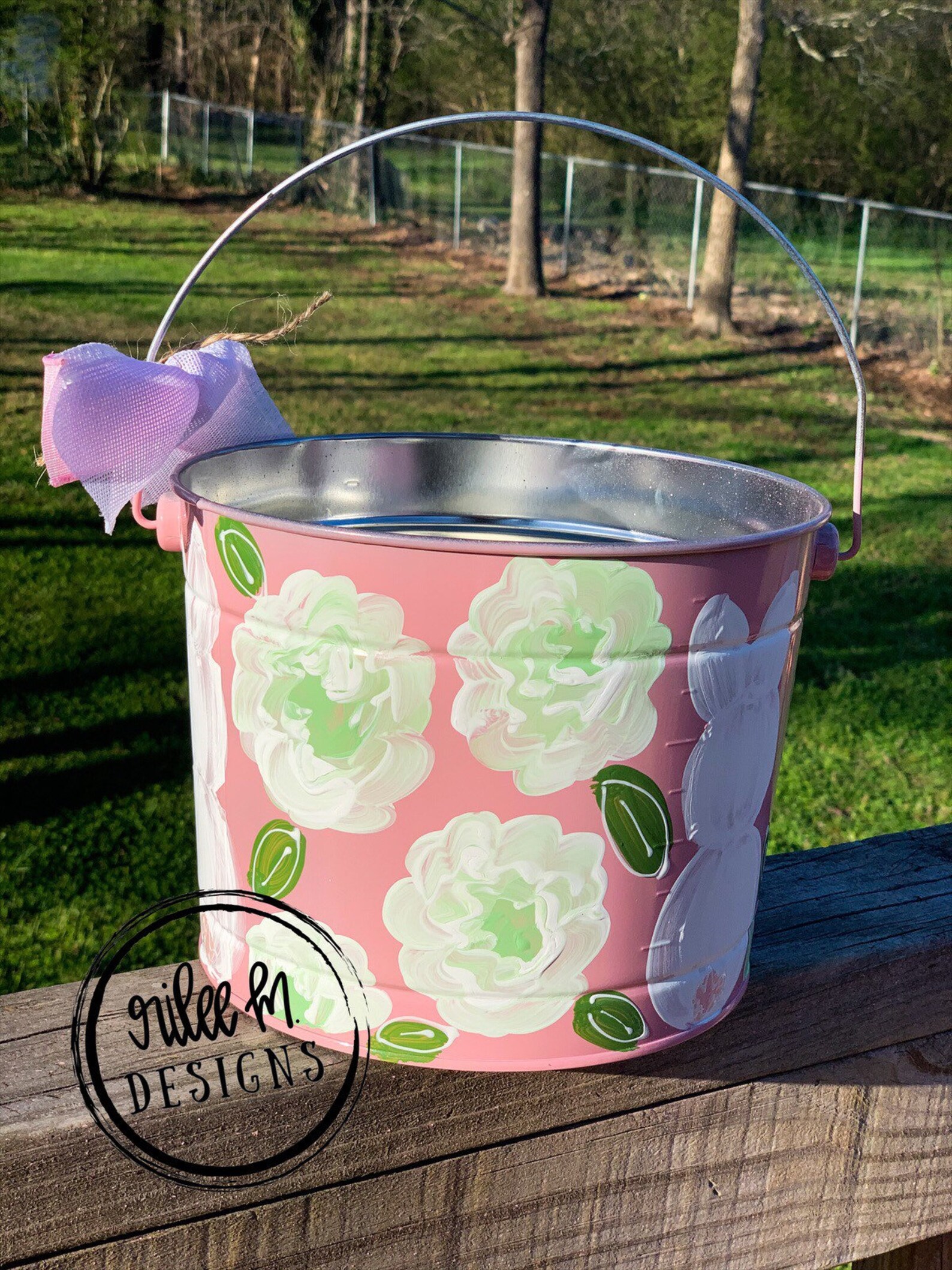 Customized Easter Bucket Hand Painted Easter Bucket Painted Etsy