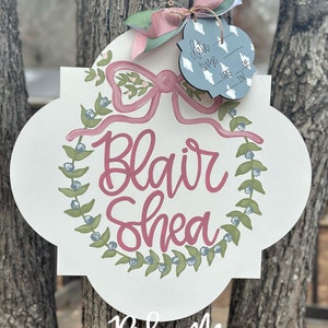 Hospital Door Hanger Girl, Nursery Name Sign Baby Girl, Birth Stats Sign, Newborn Name Sign, Personalized Birth Announcement, Floral Sign