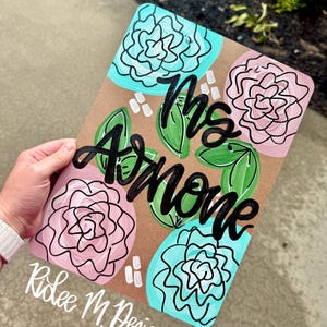 hand painted clipboard/teacher appreciation gift