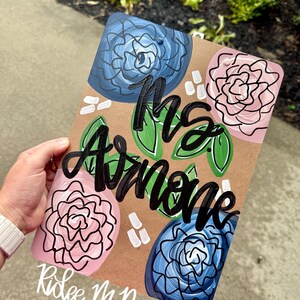 hand painted clipboard/teacher appreciation gift