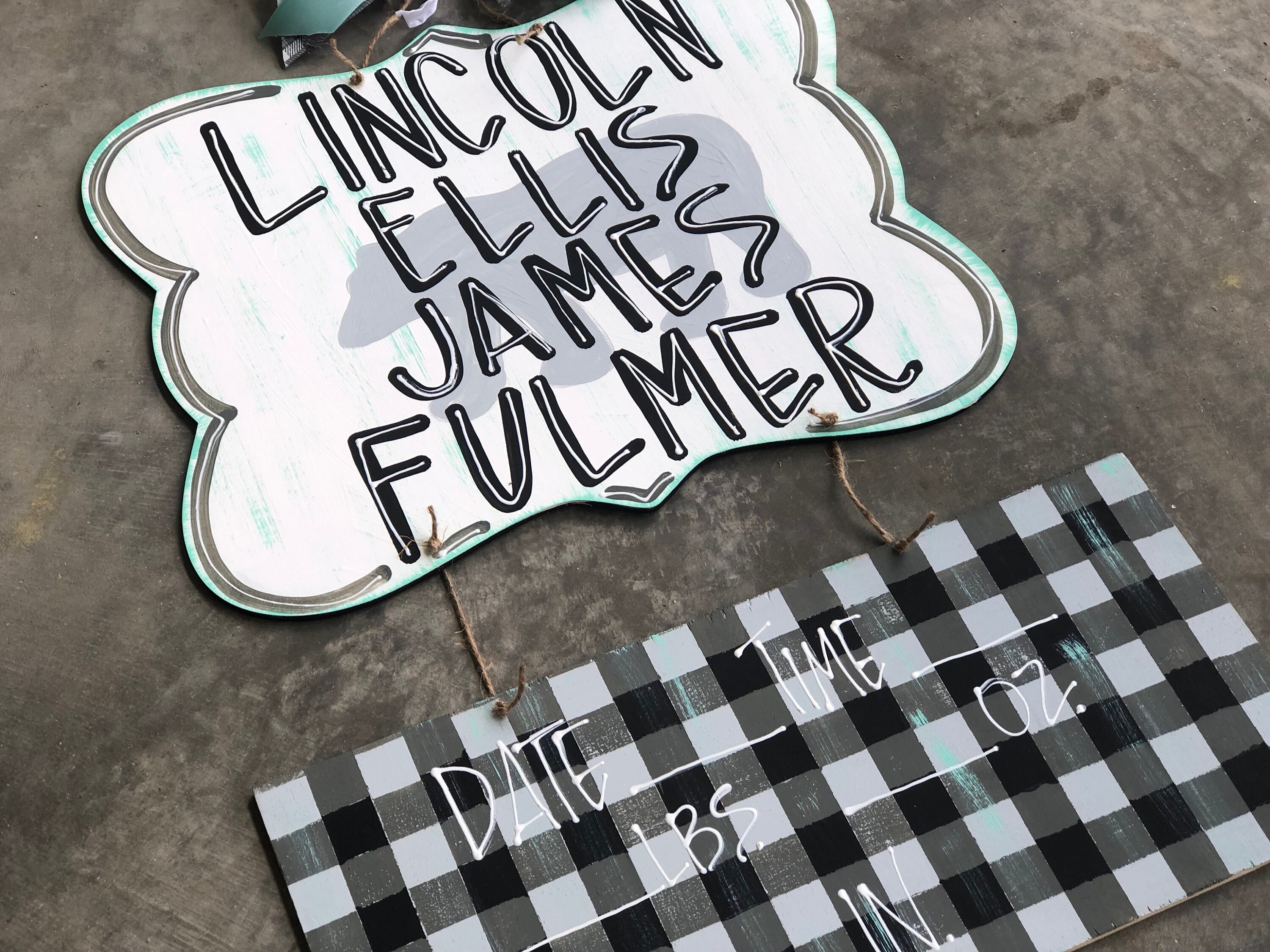 Hospital Door Hanger For Boys Hospital Door Hanger Baby Boy