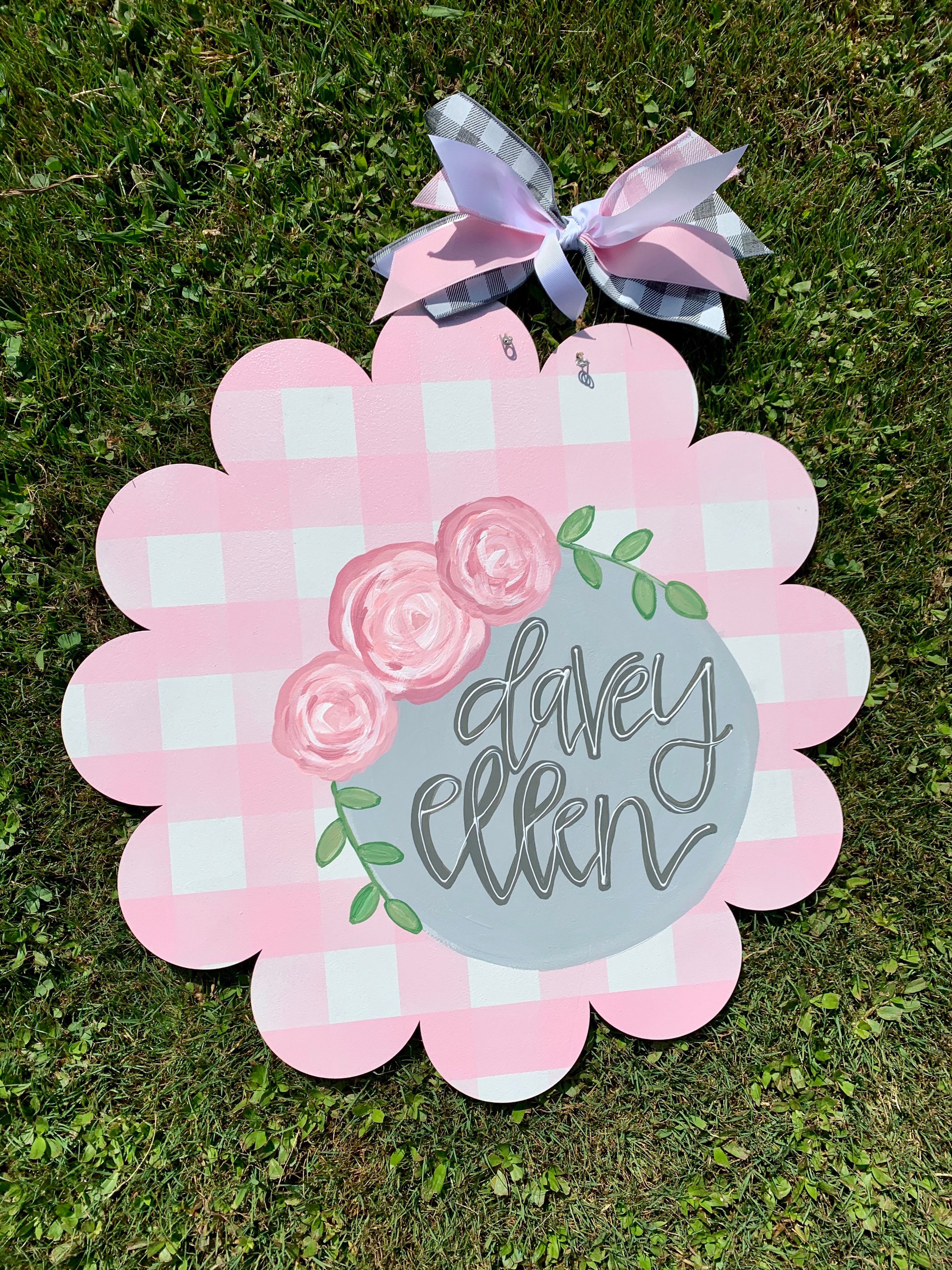 Hospital door hanger for girls hospital door hanger baby Etsy