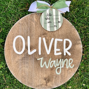 Hospital Door Hanger Boy, Birth Stats Sign, Baby Birth Announcement, Baby Shower Gift, Personalized Baby Name Sign