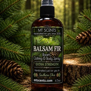 BALSAM Fir EXTRA Strength Room Spray 4.5oz Linen Clothing Body Mist Fresh Pine Forest Scent Home Fragrance Gift