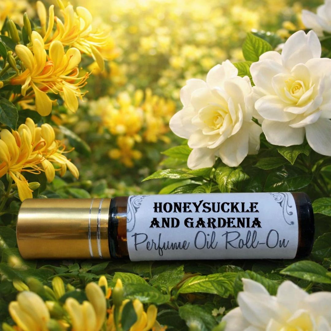 HONEYSUCKLE and GARDENIA Scented Roll on Oil 10ml Perfume Oil