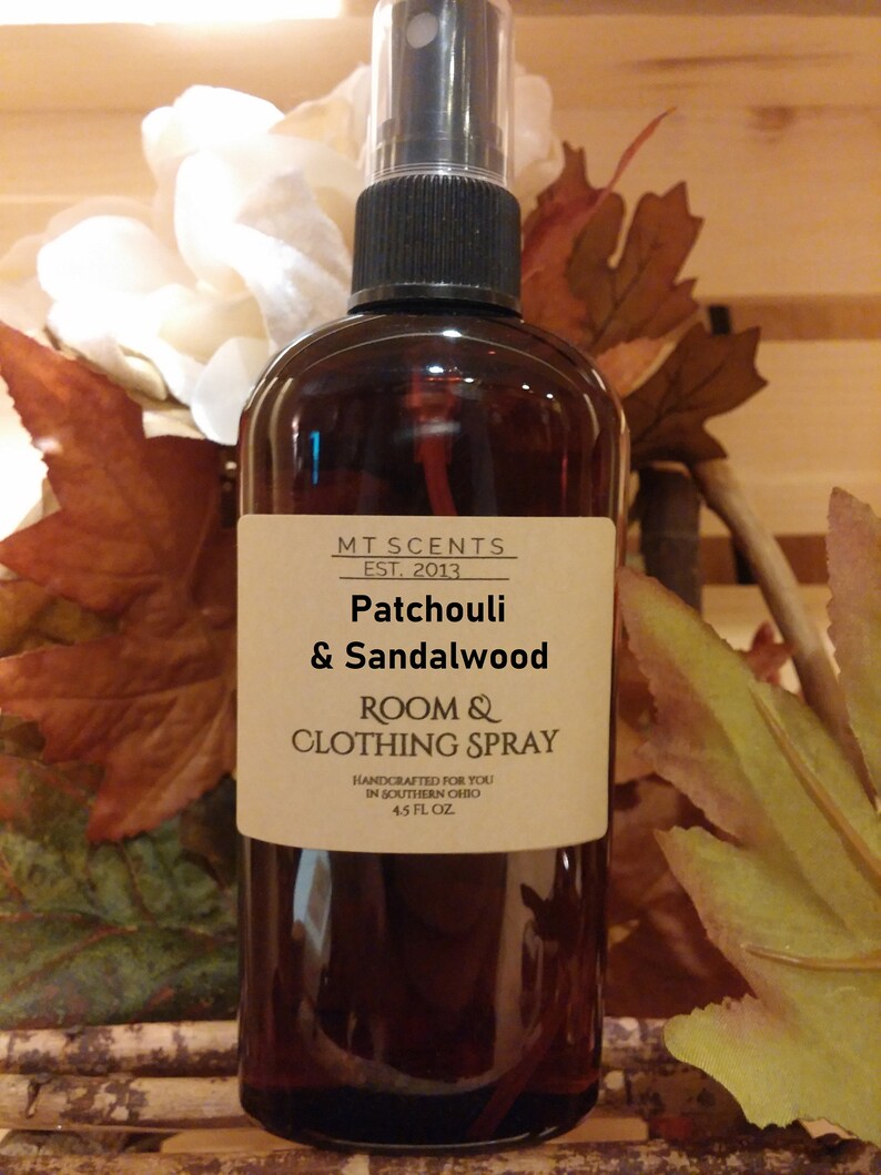PATCHOULI SANDALWOOD Room & Clothing Spray 4.5oz Cardamom Etsy UK