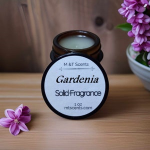 GARDENIA Solid Fragrance Balm Retro, Vintage Look, 1oz the intoxicating beauty of lush gardenia flowers. A truly lovely scent