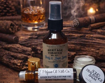 heritage tobacco photos No 331 Roll-On Tobacco Spice Wood, and earthy woods pink pepper Heritage Tobacco Group, LLC |