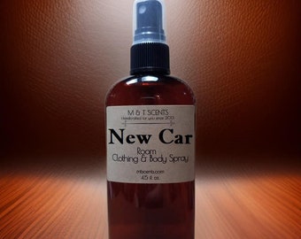 NEW CAR Scent Car, Room & Body spray 4.5oz bottle, fresh Italian leather scent