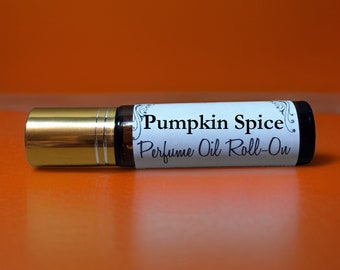 Pumpkin Spice scented roll on Oil 10ml Handmade Vegan blend of pumpkin pie with cinnamon, ginger, nutmeg, allspice, cloves