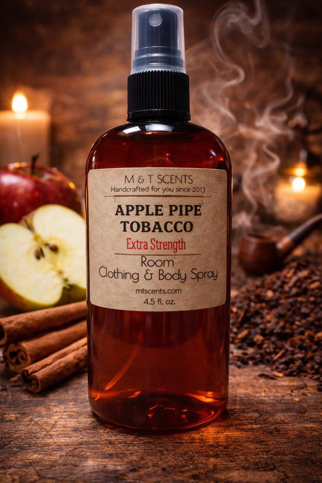 apple pipe tobacco APPLE PIPE Tobacco Scented EXTRA Strength Room & Clothing Spray 4.5oz Blend  of Fresh Crisp Apples, Fresh Tobacco and 2X the Fragrance Oil