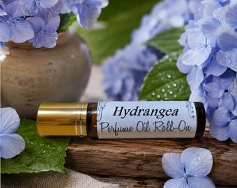 Hydrangea Roll On Perfume Oil 10ml Handmade Vegan Unisex Floral Fragrance
